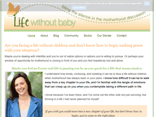 Tablet Screenshot of lifewithoutbaby.com
